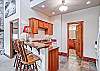 The full kitchen with upgrades. There is also a second door to the master bath so guests don't have to go through your private bedroom.