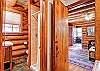 The bathroom is complete with a separate shower