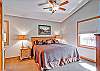 The Master Bedroom offers a king size bed.