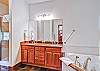 Dual sinks complete the Master Bath