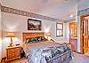 The D6 Master bedroom has a queen-sized bed.