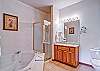 The master bathroom offers a two person, jetted-tub and separate shower.