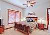 The Master Bedroom in F05 has a queen-sized bed.
