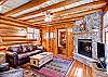 A cozy living area to enjoy the mountain solitude