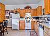 A full kitchen allows for all the comforts of home.