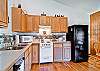 A full kitchen offers all the comforts of home.
