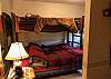 Upper Level Queen Bed Room with Twin Bunk, Cable TV