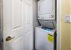 In unit washer/dryer for your convenience 