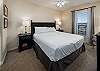 A King sized bed in the master bedroom for a great nights rest.