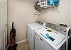 Full size washer and dryer in the condo for your laundry needs.