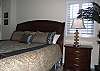Master bedroom has a king size bed and amazing views!