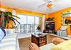 GD 307: Peaceful beachview retreat- balcony, WiFi, BBQ, tennis, pool