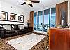 Patio doors open from the living room as well as the master bedroom, offering an amazing view!