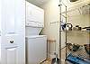There is a washer and dryer available in the condo.