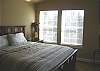 A bathroom is included in the master bedroom and the flat screen TV. You could stay in bed forever!