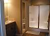 In the master bedroom your spacious bathroom and water room.