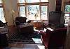 Ground floor living room wth BIG tv!