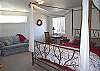 A king sized bed in the master suite. A walk-in closet that the kids love to sleep in-so cozy.