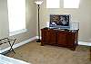 In the Master bedroom you've your own flatscreen TV with  ESPN.