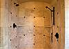 Spacious Travertin shower and a tile floor offers luxury in your master bath.