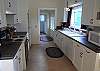 Big and open, and well supplied kitchen.