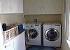 Large washer and dryer in the back mud room.