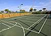 Windward Pointe lighted tennis court.