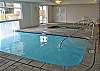 Indoor pool and hot tub area.  Swim-thru to outdoor pool.