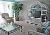 Living room area - additional view - open to balcony area.