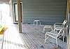 Deck area in front of condo.