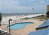 Cozy beachfront condo- flat screen tv, internet, pool, BBQ