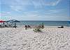 Beach area in front of Clearwater.