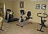 Gulf Tower fitness area in community room.