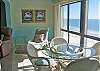 Glass enclosed balcony - is open from living room area.