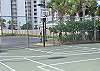 Tennis court game area - additional view.