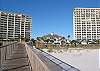 Beach Club Community building in center - view from beach. Catalina building on left.