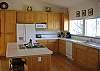 This is a VERY clean kitchen, with beautiful ocean views.
