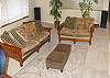 Here is a living room shot from a different angle.  These couches are VERY comfortable.