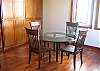 Quaint breakfast nook to enjoy morning coffee and natural sunlight.