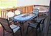 Sit and enjoy 420 acres of undisturbed nature off the back deck from the new table and chairs.