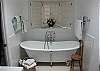 Enjoy a nice soak in this cool bathtub!