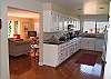 Spacious updated kitchen that is right next to the living room.