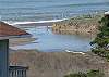 Granted, we did zoom in a little for this picture, but it is to show you the straight-on shot of the estuary heading out to the Pacific Ocean viewable from the house.