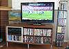 This new HDTV is provided for your viewing pleasure.  
Great television for sports events and blockbusters alike, just add popcorn!