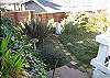 A small back yard is the perfect place for guests bringing a dog.