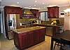 Newly remodeled kitchen with granite countertops