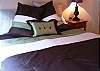 Queen bed and ample closet space