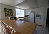 Kitchen with seating at the counter for informal meals