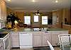 View of the living area from the kitchen