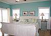 Bedroom 4 has a King-size bed, TV, private bathroom, and private deck access